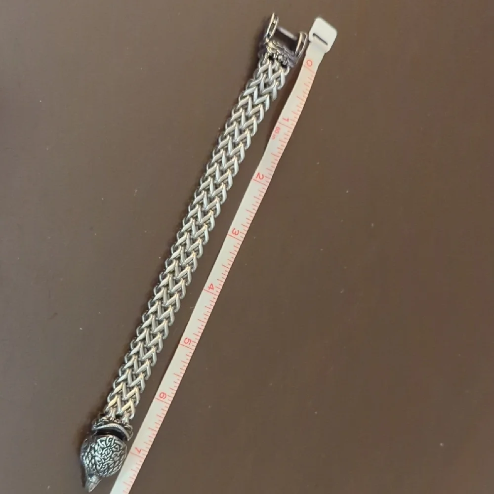 Silver Eagle Head Bracelet